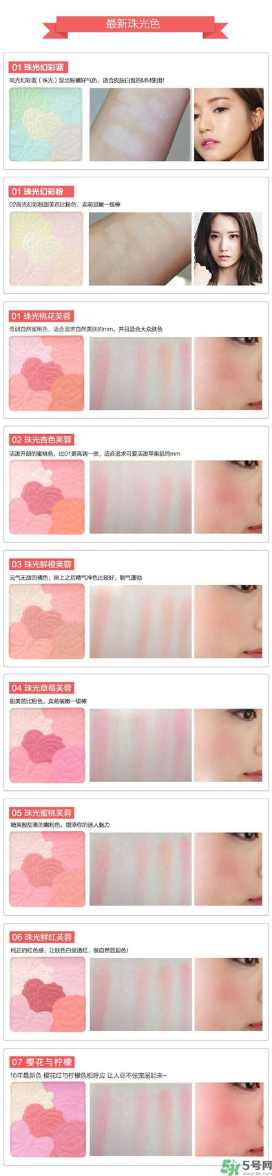 canmake花瓣腮紅色號對比圖？canmake五色花瓣腮紅試色