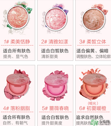 瑪麗黛佳腮紅怎么選？瑪麗黛佳腮紅試色