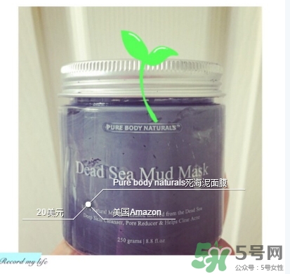 pure body naturals死海泥面膜怎么樣？