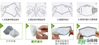 綠盾口罩的濾芯怎么裝？綠盾口罩濾片安裝圖示