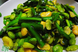 蠶豆和韭菜能一起吃嗎？韭菜炒蠶豆的做法