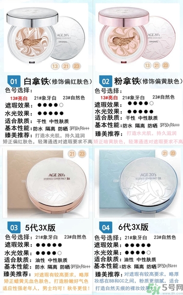 age20s粉底好還是赫拉氣墊好？