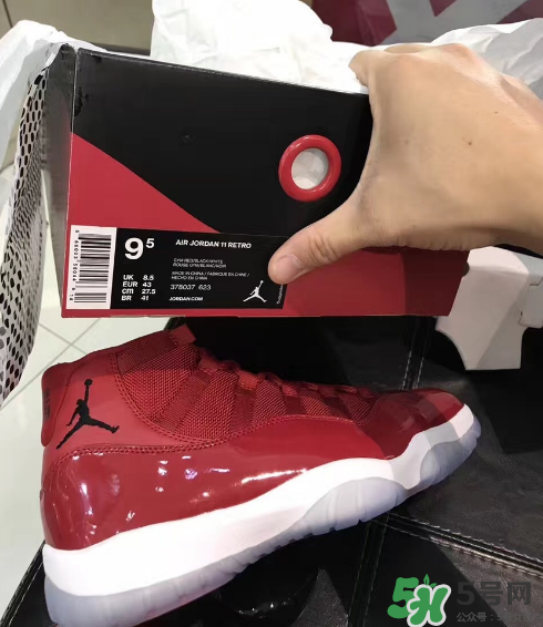 air jordan 11 gym red安東尼全紅配色實物怎么樣？