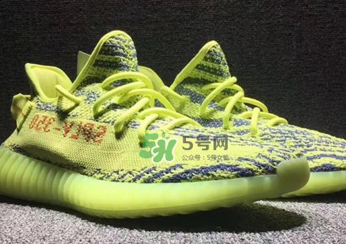 adidas yeezy boost 350 v2熒光黃椰子實物什么樣？