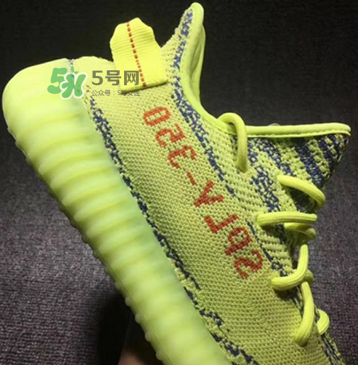adidas yeezy boost 350 v2熒光黃椰子實物什么樣？