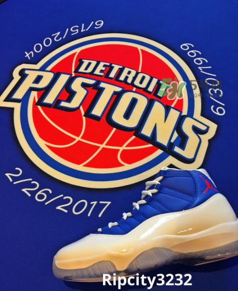漢密爾頓同款air jordan 11活塞隊配色會發(fā)售嗎？