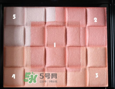 MAQuillAGE心機五色腮紅怎么樣？MAQuillAGE心機五色腮紅試色