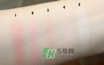 MAQuillAGE心機五色腮紅怎么樣？MAQuillAGE心機五色腮紅試色