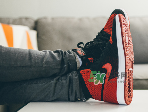 air jordan 1 flyknit banned上腳怎么樣？aj1編織款毛線鞋上腳效果