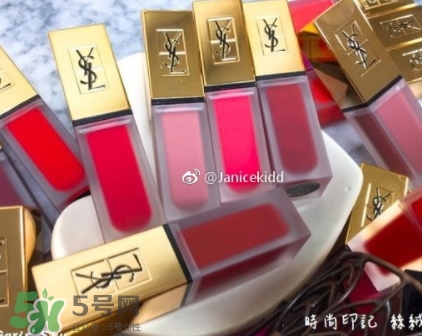 ysl絲絨印記啞光唇露多少錢？ysl絲絨啞光唇露試色