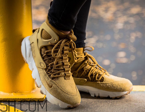 nike air footscape mid小麥配色上腳效果怎么樣？