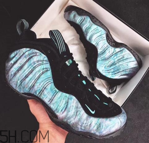nike air foamposite one鮑魚噴實(shí)物什么樣？
