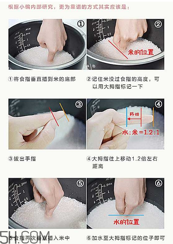 煮飯用熱水還是冷水？煮飯要放多少水