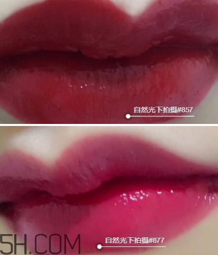 迪奧857和877哪個(gè)好看？迪奧857和877試色對比