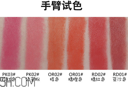 得鮮氣墊口紅色號(hào)怎么選？the saem得鮮氣墊口紅試色