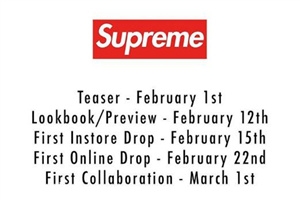 supreme2018春夏系列什么時候發(fā)售？