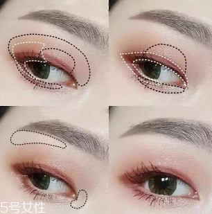 內(nèi)雙怎么畫眼影？使用啞光OR微珠光眼影