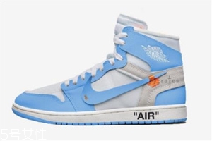 off white聯名air jordan 1北卡藍配色發(fā)售時間_多少錢？